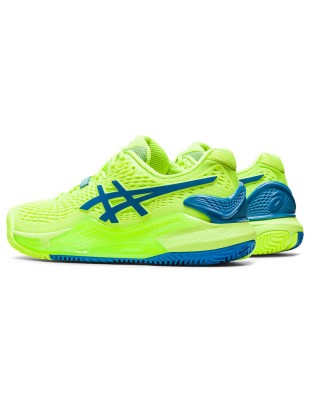 Ženski tenis copati ASICS Gel Resolution 9 Hazard Green - CLAY